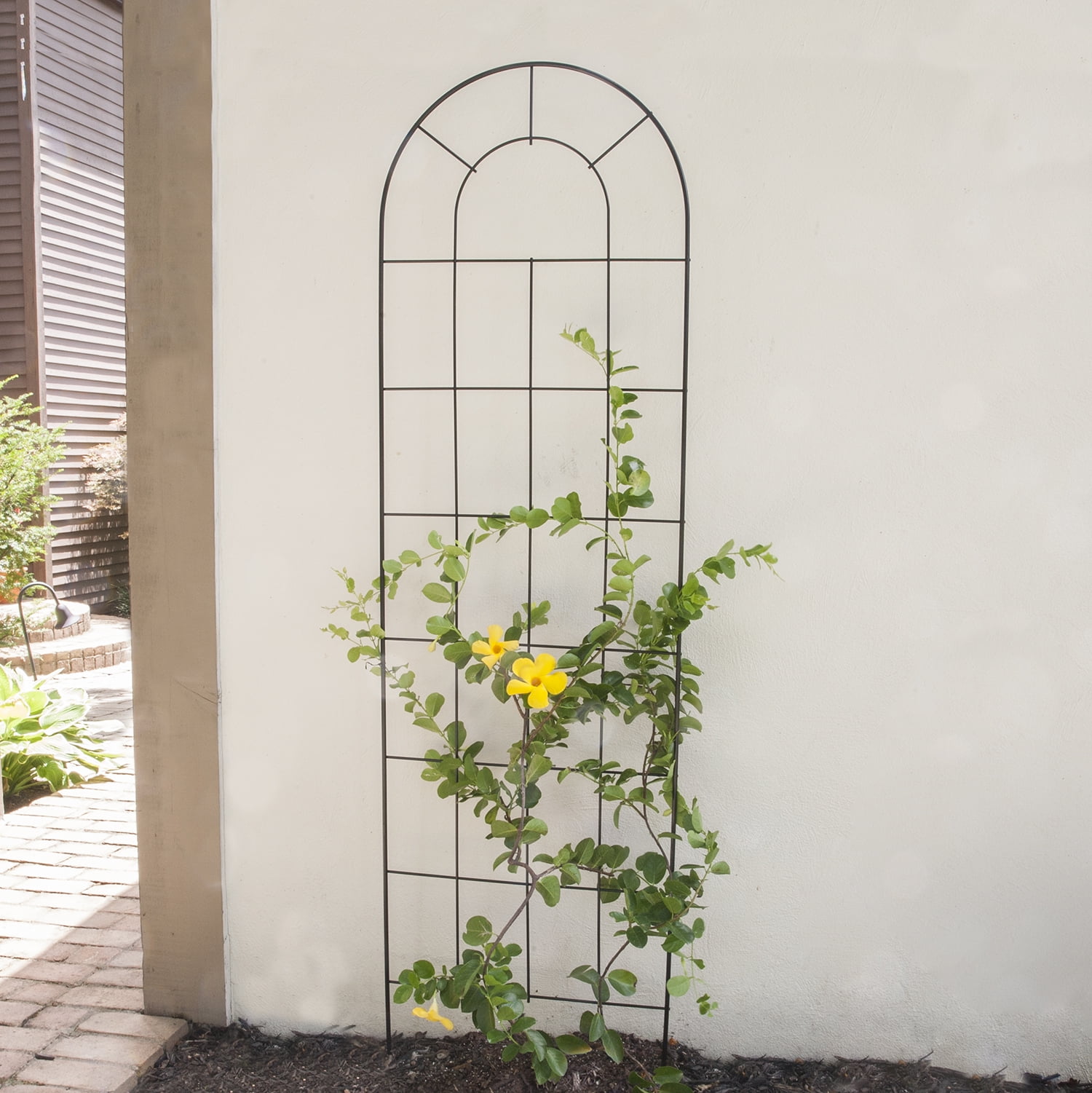 Garden Accents 7' Steel Wire Trellis Black