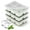 Green, variant on Large Ice Cube Molds, 3 Pack Whiskey Square Ice Molds, 1.8 Inch Big Ice Cube Tray, Stackable Cocktail Ice Tray with Lid, Easy to Release (Grey)
