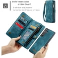 thumbnail image 3 of Funda para Samsung A55, tarjetero a prueba de golpes, magnética, 2 en 1, con cremallera desmontable, funda tipo cartera para Samsung Galaxy A55 5G, de cuero TPU antiarañazos, 3 of 8