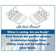 thumbnail image 5 of Plastic Clear Glacier Jumbo Snow & Ice Roof Guard - 1 pack, 5 of 6