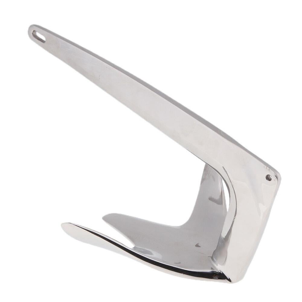 ISURE MARINE Stainless Steel Bruce Style Claw Force Boat Anchor 2.2lbs (1kg) Heavy Duty Marine Grade Polished