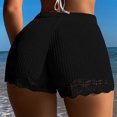 thumbnail image 4 of Rezuofi 2 Pcs Women's Crochet Cover Up Skirt Knit Scallop Hem Cut Out Swimwear Mesh Beach Mini Skirt, 4 of 4