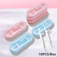 thumbnail image 2 of Ensemble de Cure-Dents en Plastique 10 Pcs/boîte Brosse Interdentaire Réutilisable Nettoyeur de Dents Portable avec Étui de Rangement, 2 of 5