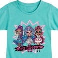 thumbnail image 3 of LOL OMG! Fashion Dolls - We're All Queens - Toddler & Youth Girls Short Sleeve Graphic T-Shirt, 3 of 5