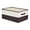 Brown 19.7*13.8*9in, variant on Unique Bargains Fabric Storage Cube Storage Bin Storage Basket Grey 19.7*12*8in