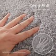 thumbnail image 3 of Luxury Bathtub Rug Round Shower Soft Corner Bathroom Mat Carpet 12 Quadrant Curved Bathroom Mat, 3 of 5