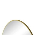 thumbnail image 2 of Noble House 48" Round Metal Wall Mirror, Modern Circular Vanity & Decorative Mirror for Bathroom & Bedroom, Gold, 2 of 7