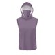 thumbnail image 4 of mfyjkho Tops De Gimnasio Para Mujer, Camiseta Unisex De Verano Informal De Color Liso Sin Mangas Con Capucha Y Protector Solar De Seda Helada Con Mascarilla Tops De Tallas Grandes Xl, 4 of 8