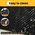 thumbnail image 4 of Conlun 30" x 24" Arched Crossbar Cat Litter Mat,Waterproof & Urine Proof Single-Layer Trapping Mat,Soft EVA Paw-Friendly Design,Black, 4 of 9