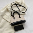 thumbnail image 3 of Bolsas cruzados de concha Bolsas casuales tejidos a mano Portátiles para vacaciones (Negro) Likrtyny Para Estrenar, 3 of 9