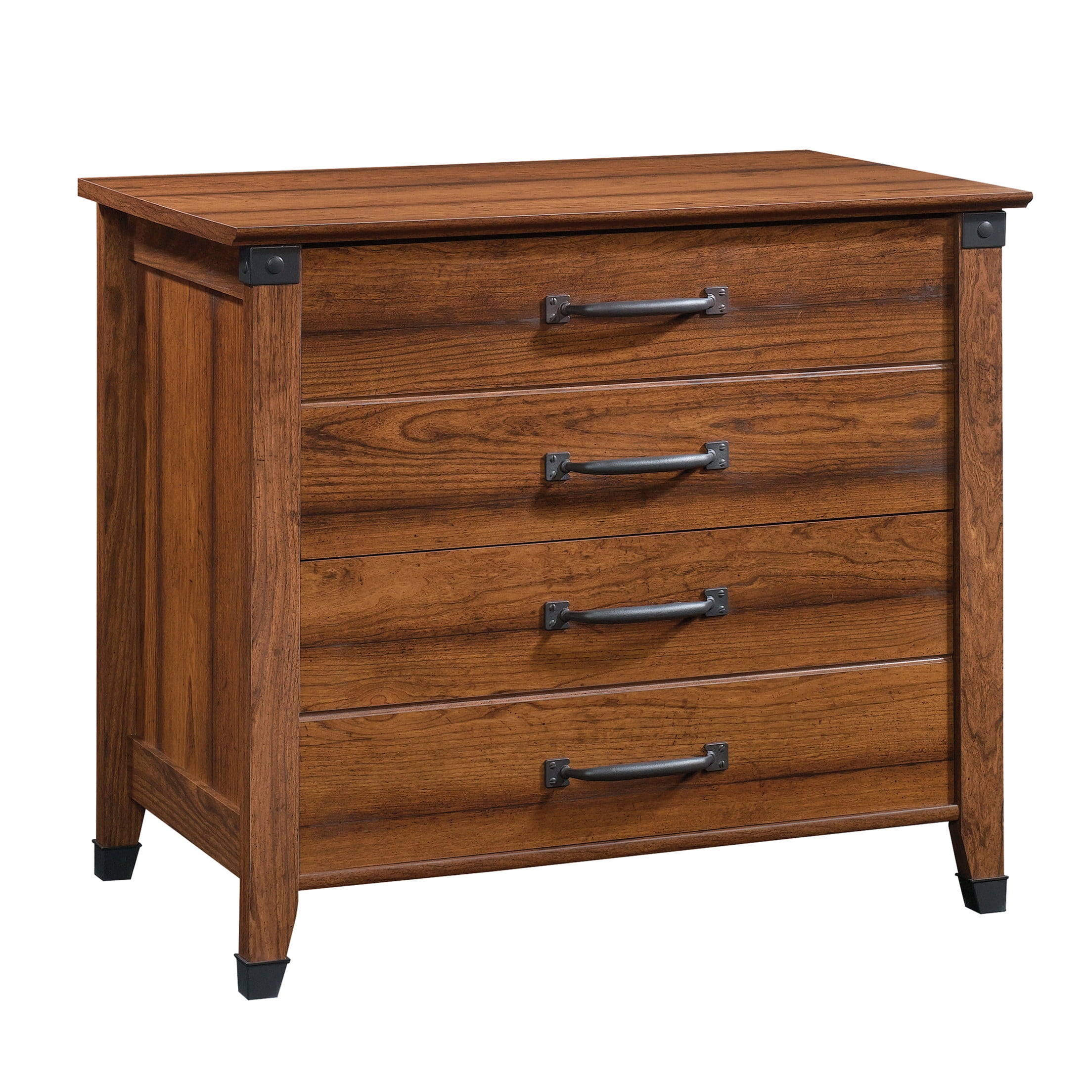 Sauder Carson Forge Lateral File Cabinet, Washington Cherry Finish