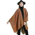 thumbnail image 2 of CoCoMangos Knit Warm Ethnic Shawl Wraps for Women Fashion Lightweight Open Front Coat Pashmina Wrap Christmas Poncho Cape, 2 of 7