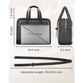 thumbnail image 2 of Maletín para portátil MATEIN 17.3" impermeable para mujer negro, 2 of 9