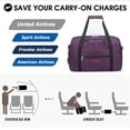 thumbnail image 6 of For Spirit Jet Blue 17 inches Personal Item Underseat Travel Duffel Bag With Pillow, 6 of 6