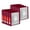 Burgundy, variant on BAZIC 3 Ring Binder 2" View Binders Slant D Ring Green, Hold 500 Sheets, 2-Count