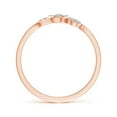 thumbnail image 2 of ANGARA Natural Slanted Triple Diamond Halo Bypass Ring in 14K Rose Gold for Women (Size-2.4mm| Color-K| Clarity-I3) | April Birthstone, Anniversary, Jewelry Gift for Women | Natural Diamond Ring, 2 of 7