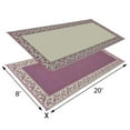 thumbnail image 3 of Ming's Mark Inc RC5 1421584, Burgundy and Beige Polypropylene, Classical Patio Mat for RV Exterior, 3 of 6