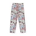 thumbnail image 4 of Kdxio Abstract Floral Print Men's Sleep Pajama Pant Lounge Pants with Pockets, 4 of 8
