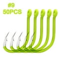 thumbnail image 1 of 50pcs Luminous Fishing Hooks Carbon Steel Glow In Night Fishing Hooks, 1 of 7