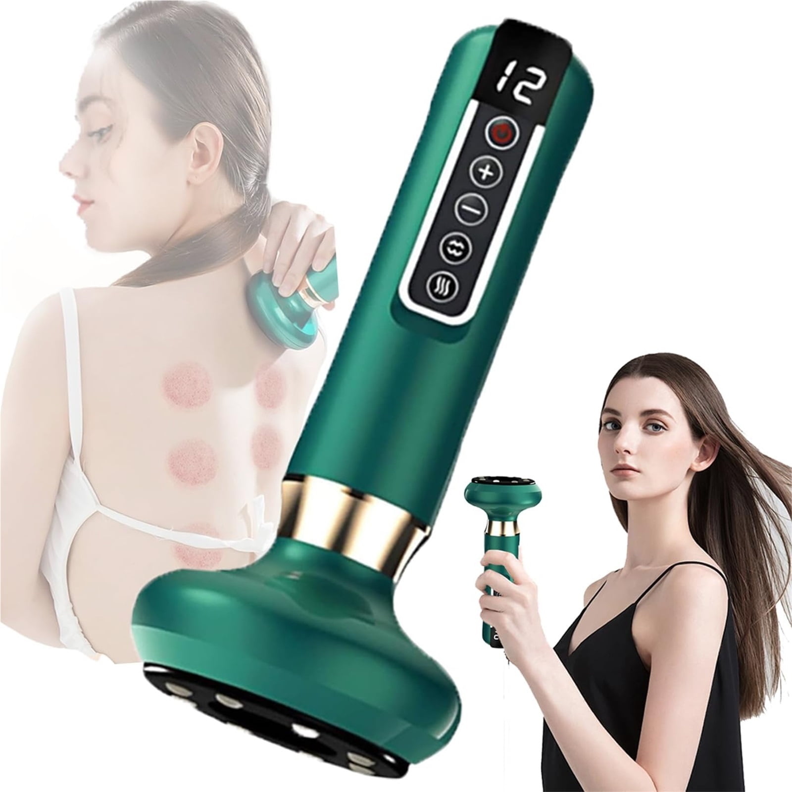 Cellulite Relief Kit, 12-Level Suction & 3-Speed Heating Cellulite
