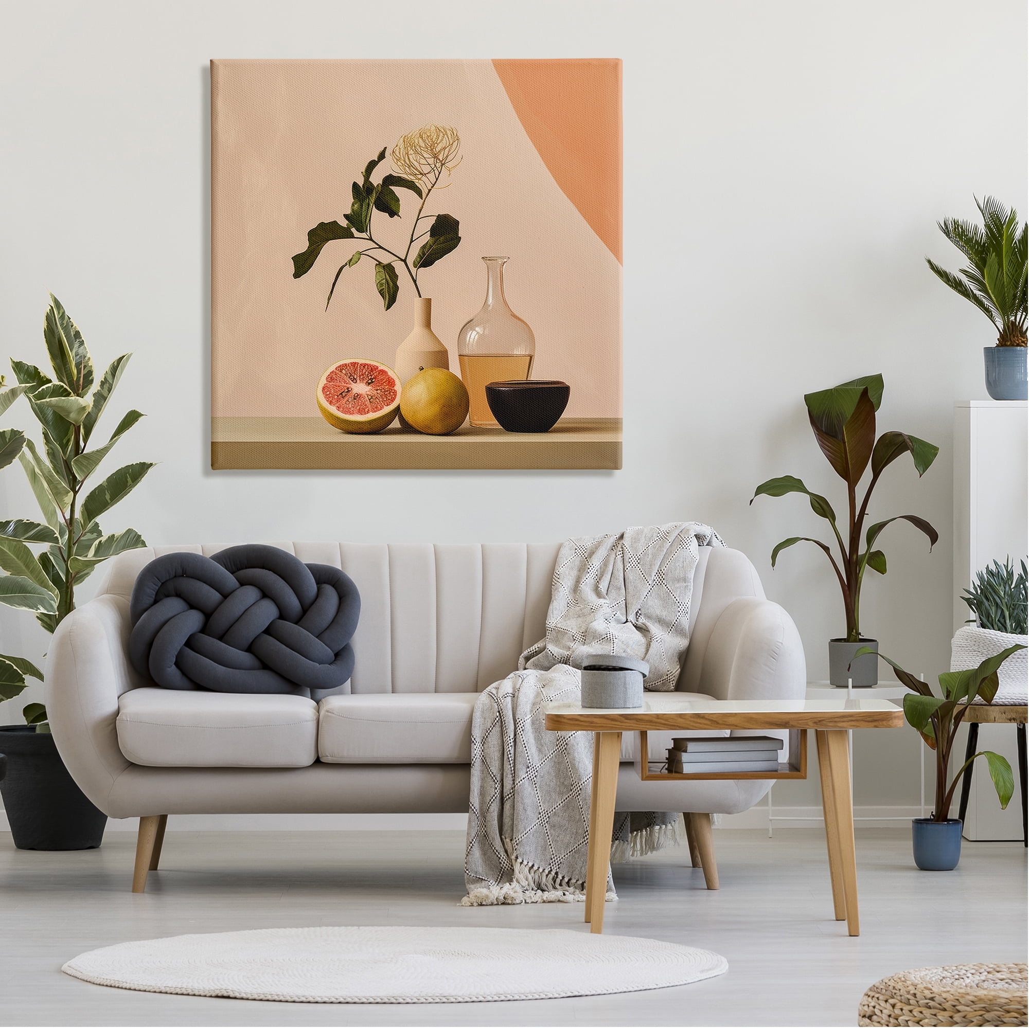 Stupell Industries Modern Citrus Still Life Botanical & Floral Painting Gallery Wrapped Canvas Art Print Wall Art, 36 x 36