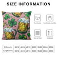 thumbnail image 5 of TIAOTIAOHOU Beer and Shamrock- Throw Pillow Covers Throw Pillow Cushion Cases Decoration for Couch Sofa Pillow Covers cojines de Cute Throw Pillows Covers for Bed Home Decor, 5 of 5