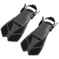 thumbnail image 1 of 2 Aletas de Snorkel, Hebillas Ajustables, Aletas de Natación de Talón Abierto, Tamado de Vije, Aletas de Natación Cortas para Snorkel, Buceo, Natación, Adultos, Hombres,, 1 of 7