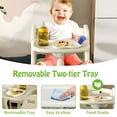 thumbnail image 7 of Adjustable Multifunctional High Chair,Child Feeding Seat with 5-Point Safety Harness and Removable Large Tray, 7 of 7
