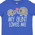 thumbnail image 4 of Inktastic My Aunt Loves Me Niece Nephew Elephant Boys or Girls Toddler T-Shirt, 4 of 5