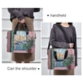 thumbnail image 6 of FORMRS 16" Laptop Bag Carrying Sleeve Case with Handle Travel Shoulder Briefcase, Green Window Sea, 6 of 8