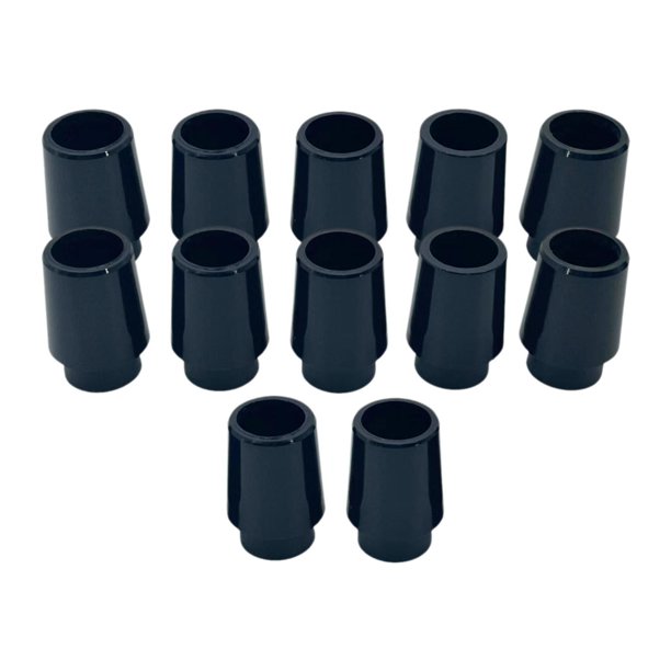 12 casquillos de golf, prácticos accesorios de golf, eje cónico de color sólido. 0.355