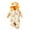 Yellow, variant on Infant Baby Ear Giraffe Print Romper Fall Winter Long Sleeve Jumpsuit Hooded Cute Newborn Long Sleeve Girls Clothes