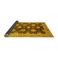 thumbnail image 2 of Ahgly Company Indoor Round Oriental Yellow Traditional Area Rugs, 6' Round, 2 of 4