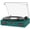 Green, variant on Vinyl Record Player with Built-in Speakers 3-Speed Vintage Record Player Support Treble& Bass Control, 3.5mm Headphone Jack, RCA-Out/Aux in, Belt-Driven LP Turntable