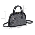 thumbnail image 3 of Bolsa hobo de PU para mujer, a la moda, para viajes, vacaciones, diario (negro) Likrtyny Para Estrenar, 3 of 9