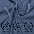 thumbnail image 6 of UPF 50+ Sun Protection Shirts for Men Hoodie with Mask Quick Dry Long Sleeve Lightweight Fishing Shirt Hiking Top Navy M, 6 of 7