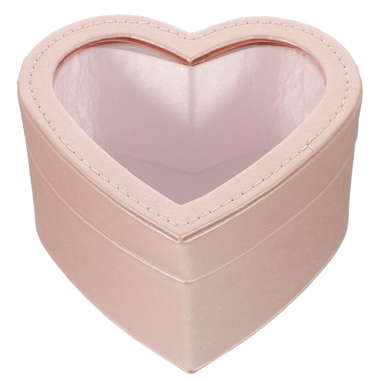 Heart Shaped Flower Box with Lid Paper Mache Box for Valentines Day Gift 