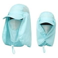 thumbnail image 6 of Upf50+ Face Neck Cover Hat, Outdoor Fishing Sun Cap, Hiking Protective Headwear, Breathable Windproof Full Cover Headgear for Outdoor Sport Travel Sun Protection Hat,Khaki, 6 of 8