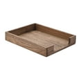 thumbnail image 1 of Kirigen Wood Letter-Size Tray Single-Tier(TP-DBR)- Wooden Tones Collection Front-Load Documents Tray for Office Desktop Organizer - Desk Magazine, File, Folder, Paper Holder Drak Brown, 1 of 4