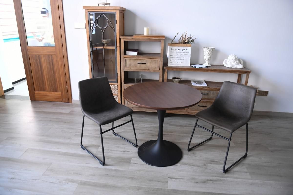 Chaise de Salle à manger Madison, 2 pièces, Brun Vintage