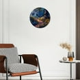 thumbnail image 2 of 12 Inch Wall Clock Battery Operated Silent Clock Decorative for Office, Kitchen, Outdoor, Living Room，Moon Garden with Glowing Flowers Gorgeous, 2 of 4