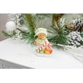 thumbnail image 6 of Teddy Bear Elf With Candy Cane Soft Green and Holiday Red 4 Inches Resin Figurine, 6 of 6