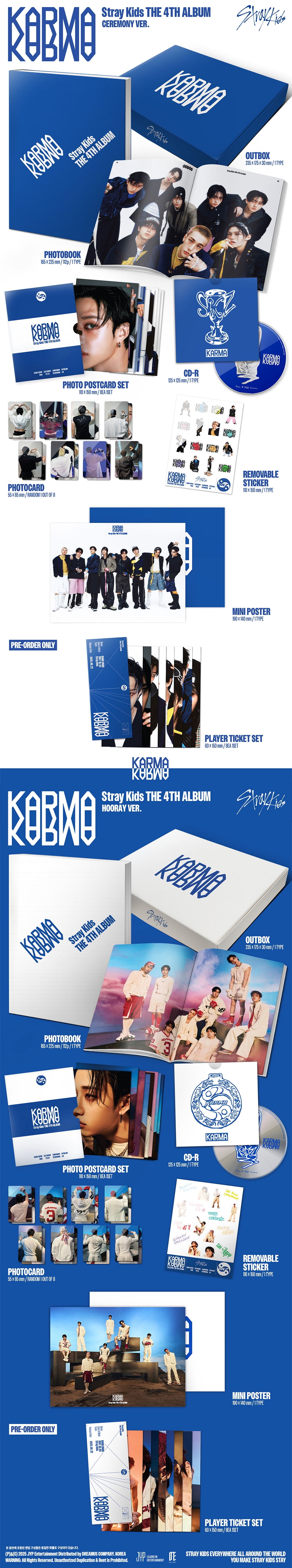 STRAY KIDS - [KARMA] 4th Album HOORAY Version - Walmart.com