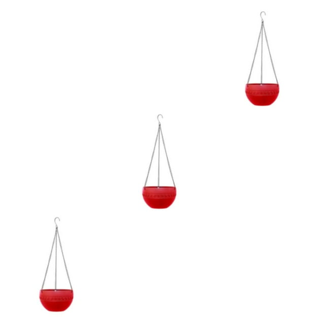 Guardoinrt 2pcs/set Easy To Plant And Care For Hanging Flower Pots For Indoor And Outdoor red 3Set