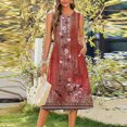 thumbnail image 3 of WILLBEST Vestido Corto Mujer Vestido Informal Con Bolsillo Sin Mangas Y Estampado Degradado Para Mujer, 3 of 3
