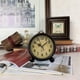 thumbnail image 4 of Reloj despertador analógico silencioso, pequeño, de mesita de noche, funciona con pilas, para mesa, estantería de salón, reloj de regalo (clásico), 4 of 7