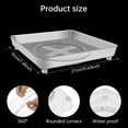 thumbnail image 3 of Lazy Susan Turntable Organizer for Cabinet Clear Susan Organizer 360°Spinning Turntable Organizers with 4 Suction Pad Square Rotating Storage Rack Mul Turntable Spice Rack,10.6 x 7.5 Inch, 3 of 9