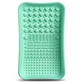 thumbnail image 1 of Makeup Brush Cleaner Mat, Make up Brush Cleaner Mat Pad, Silicone Brush Cleaning Mat, Paint Brush Cleaner Tool with Back Strap, Beauty Makeup Washing Tool Makeup Brushes for All Brushes （Round Mint, 1 of 9