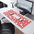 thumbnail image 2 of Long Mouse Pads for Desk,Red Christmas Deer and Gift Pattern Desk Mats on Top Of Desks, Desk Mouse Pad Extra Large with 3mm Non-Slip Base and Stitched Edge for Gaming,Office,Work,Home 31.5x11.8in, 2 of 5