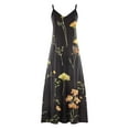 thumbnail image 5 of Joau Womens Vintage Printed Sleeveless Baggy Maxi Dress Summer Casual V Neck Loose Flowy Long Dress Evening Party Holiday Beach Sundress, 5 of 5